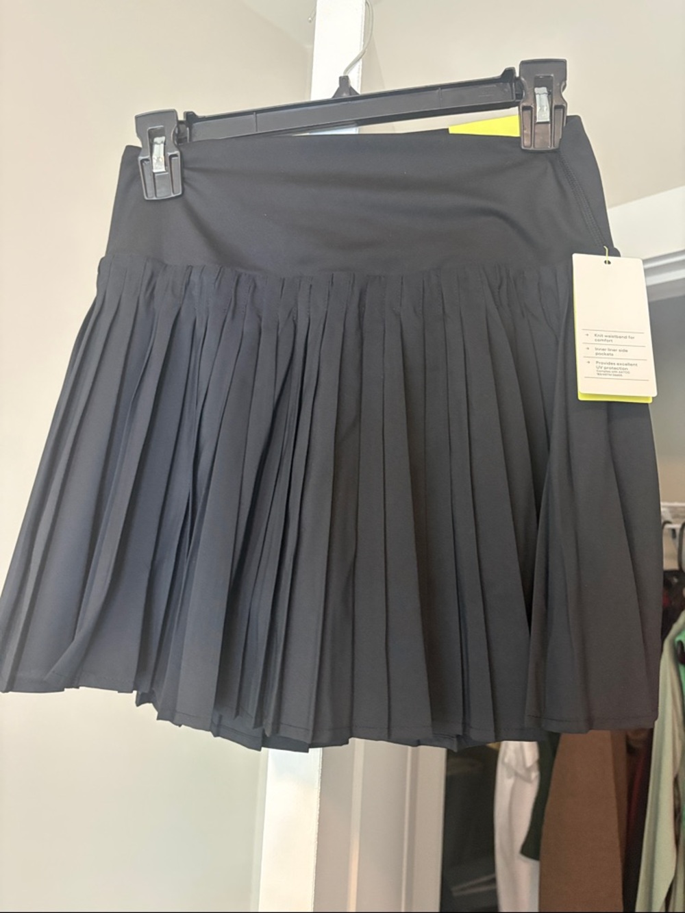 all in motion Black Pleated Skater Skirt